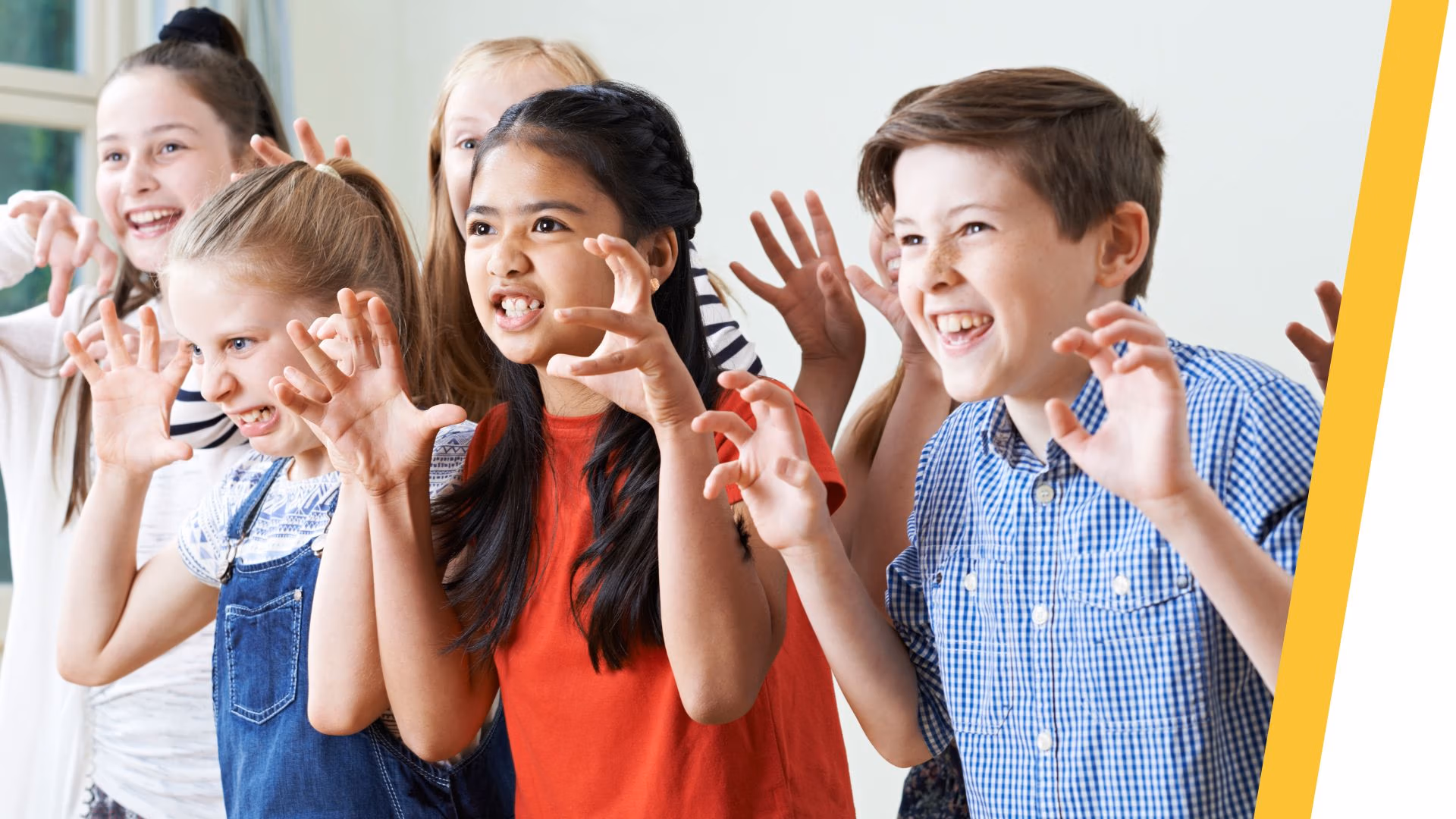 Kinderen tijdens naschoolse lessen Woordkunst en Drama in K'DO Antwerpen